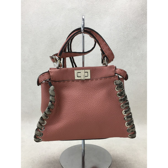 Fendi Peekaboo Mini Celeria Python Handbag - Picture 3 of 6